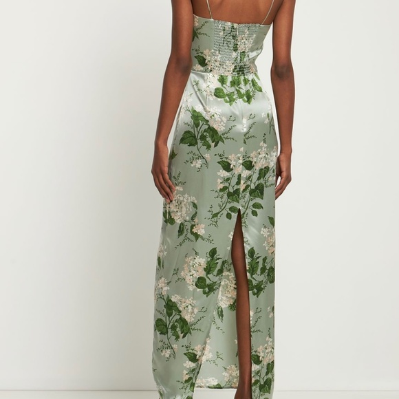 Reformation Frankie Dress in Tea Garden - Picture 3 of 5